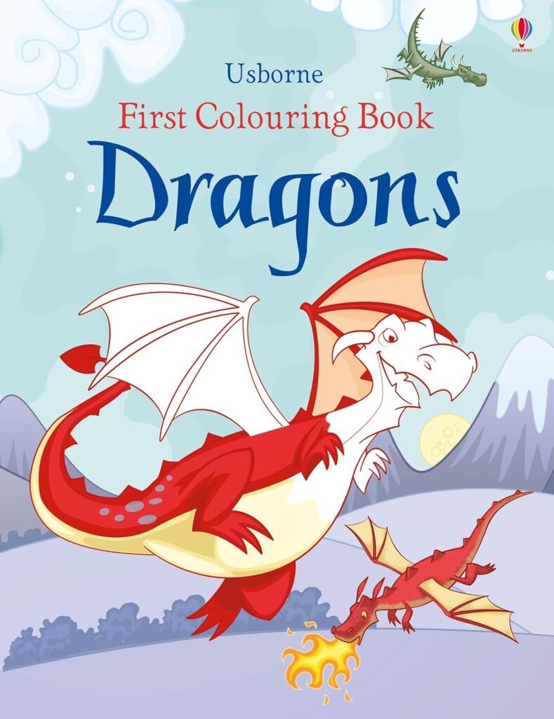 First Colouring Book Dragons by Jessica Greenwell and Lizzie Finlay