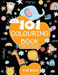 101 Colouring Book for Boys by Moonstone